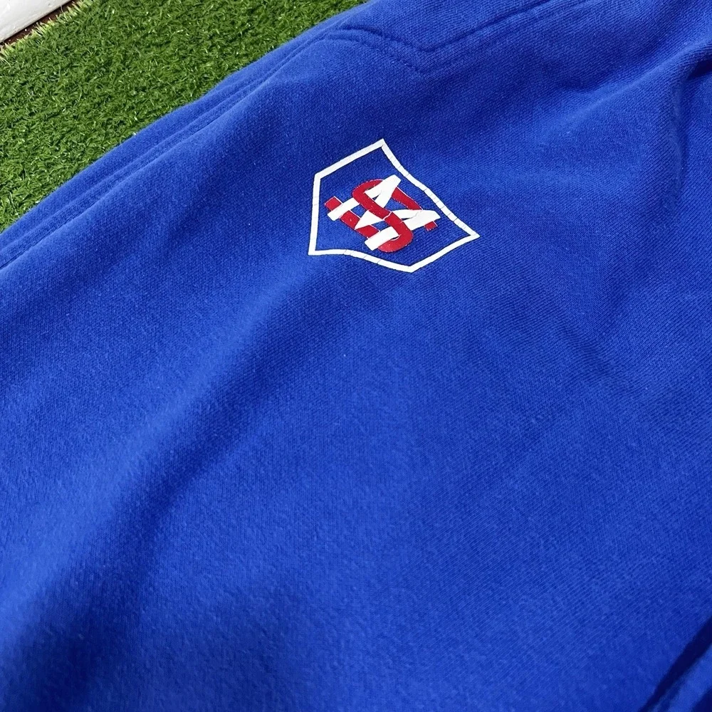 Vintage SMU Team Issue Nike Pants LG‎ Y2K Mustang Baseball Wide Leg Sweatpants
